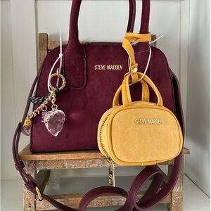 Steve Madden BMoore satchel in the color "Bloodstone”